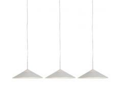 Trio Leuchten Set 3 lampade a sospensione moderne bianche incl. LED - LUPOS