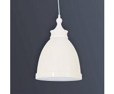 Näve Lampada a sospensione bianca in metallo Hevin