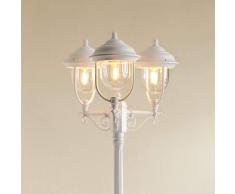 Konstmide Romantico candelabro a 3 lanterne PARMA, bianco