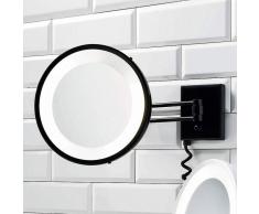 Decor Walther Specchio cosmetico BS 25 nero, 3x