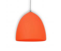 Näve Lampada a sospensione Fancy in silicone arancione