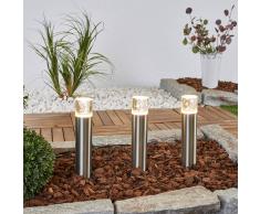 Lampenwelt.com Set di 3 lampade LED a picchetto Lisou