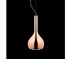 Oluce Lampada LED a sospensione Lys a goccia, rame