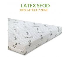 Evergreenweb Materasso in Lattice a 7 Zone con Tessuto Aloe H18 Latex Sfod Prezzi a partire da