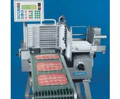 Affettatrice Automatica Sirman Teflonata Lama Ø 330 Motore watt 600 Alimentazione trifase Spessore di taglio mm 0 ÷ 10 Con Rullo e Cavalletto Modello VA 4000 AT Tefl. Scharfen