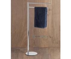 Piantana Porta Asciugamani A 2 Bracci Cromo Serie Hoop Capannoli