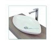 Lavabo D'Appoggio Ceramica Bianco 70x37x14 Cm Modello Gothic
