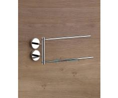 Porta Asciugamani Snodato Cromo Serie Hoop Capannoli