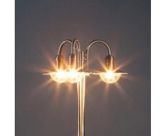 Candelabro Damion in acciaio inox, 3 fiamme