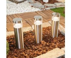 Set di 3 lampade LED a picchetto Agathe