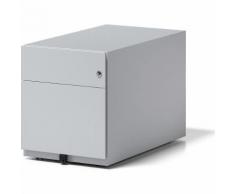 BISLEY Cassettiera con rotelle Note™, con 1 supporto per cartelle sospese, 1 cassetto universale