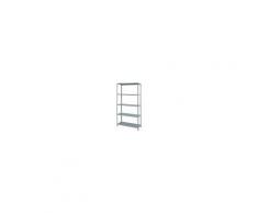 prometal Scaffal. 80x40 G Scaffale Metallo Scaffalatura 5 Ripiani Cm. 80x40x200 H Colore Grigio