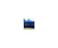 tendapro.it Gazebo Pieghevole ALU 3x3m Poliestere professionale con rivestimento PVC blu Padiglione Richiudibile Automatico