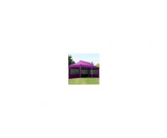 tendapro.it Gazebo Pieghevole ALU 3x6m Poliestere professionale con rivestimento PVC viola Padiglione Richiudibile Automatico