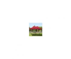 tendapro.it Gazebo Pieghevole 3x4,5m rosso Padiglione Richiudibile Automatico