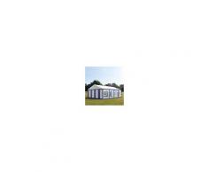 tendapro.it Tendone 5x8m PVC bianco-blu Gazebo per Feste e Giardino