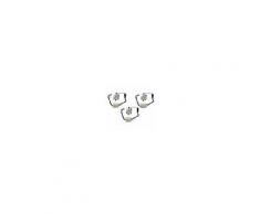 universo Faretto led incasso 1 watt quadrato mini spot punto luce 6500 3000 4000k argento