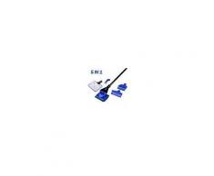 Kit pulizia acquario con 5 accessori rete rastrello spugna raschietto e forcella attrezzi pulisci acquari