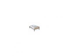 InMaterassi Kit Roma - Materasso Dual Comfort Con Strato In Memory Foam E Water Foam H24 Cm Con Rete A Doghe + Cuscini Kit - 80x190 Cm Singolo + Rete + 1 Cuscino