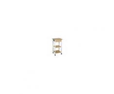 CARRELLO DA CUCINA IN LEGNO CON CASSETTO