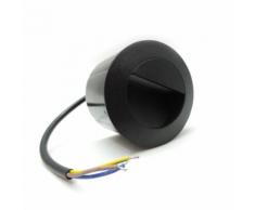 Segnapasso NERO 3w E9- faretto led da muro giardino casa illuminazione led