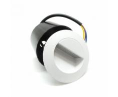 Segnapasso BIANCO 3w E10- Versione bianco faretto led da muro giardino casa