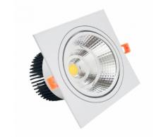 Faretto LED incasso Quadrato 24W Cob faro led controsoffitto con alimentatore Led
