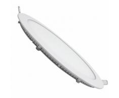 Faretto LED da incasso 24W rotondo slim bordo bianco diametro 29cm