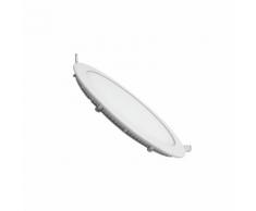 Faretto LED da incasso 12W rotondo slim bordo bianco diametro 17cm