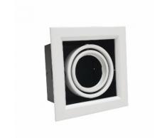 Faretto incasso quadrato GU10 MR16 GU5.3 Orientabile led Portalampada Ghiera