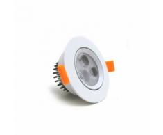 Faretto LED 3W da incasso diametro 85 mm orientabile driver incluso Fi32-3W