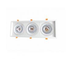 Faretto Led da incasso 60W 3x20w ar111 Faro led CoB incasso Orientabile