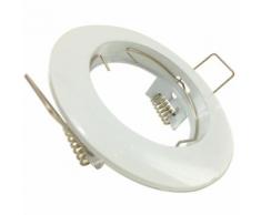 z Faretto incasso Fisso Bianco Farettino Spot Ghiera acciaio da incasso gu10 Bianco