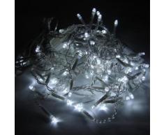 Ghirlanda a tenda 14 pendenti 140 led IP44 luce Bianca 3 metri GHI-140LED-WH