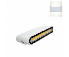 Lampada led doppio luce 12w BIANCO applique da esterno da parete 230v led cob