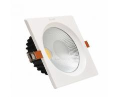 Faro led da incasso 30W Quadrato controsoffitto Cob incluso Driver