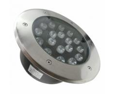 Faretto LED 18W 230v 18x1w calpestabile da incasso Faretto led carrabile