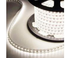 Striscia LED a metro smd 5050 220v 12w/m luce naturale 4200k KIT