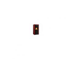 Stufa A Pellet Ventilata Canalizzata Extraflame La Nordica Viviana Plus Evo Da 10,3 Kw Bordeaux
