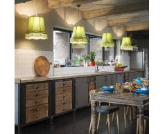 QAZQA Set di 4 lampade a sospensione GRANNY 45cm verde