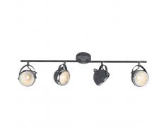 Brilliant Faretto alogeno Rider a 4 luci effetto cemento