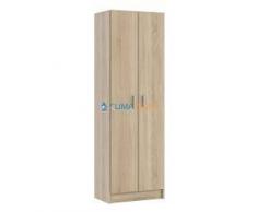ARMADIO MULTIUSO FORES MODELLO MULTIUSO A 2 ANTE E 5 RIPIANI CM.59X37X180H COLORE ROVERE COD: 96248