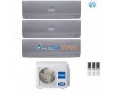 HAIER CLIMATIZZATORE CONDIZIONATORE HAIER TRIAL 9+9+12 INVERTER NEBULA GREEN GREY 9000+9000+12000 BTU 3U68S2SG1FA WI-FI A++ R-32