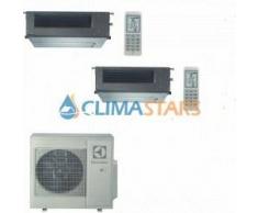 Electrolux CLIMATIZZATORE CONDIZIONATORE ELECTROLUX CANALIZZABILE DUAL 12+12 INVERTER EXU18JEWI DA 12000+12000 BTU