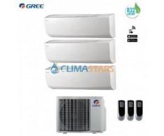 CLIMATIZZATORE CONDIZIONATORE GREE TRIAL 9+9+12 SERIE LOMO DA 9000+9000+12000 BTU CON GWHD(21)NK6LO IN A++ GAS R-32 WI-FI - 2018