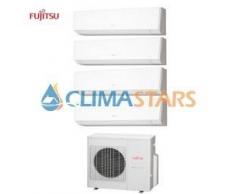 FUJITSU CLIMATIZZATORE CONDIZIONATORE FUJITSU QUADRI SPLIT 7+7+9+12 SERIE LM INVERTER DA 7000+7000+9000+12000 BTU U.E. AOYG30L IN A++