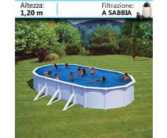 Piscine Italia Piscina Fuori Terra Gre In Acciaio Ovale San Marina 730