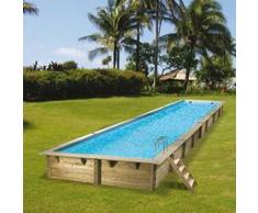 Piscine Italia Piscina In Legno Fuori Terra Rettangolare Master Pool 11x5 M