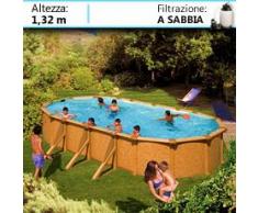 Piscine Italia Piscina Fuori Terra Gre In Acciaio Ovale Mauritius 730