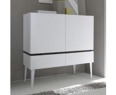 Comò Rex III in bianco opaco